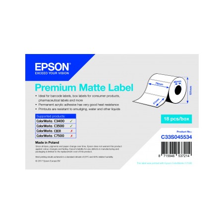 Étiquettes macaron autocollantes papier mat pour 45T (60 étiquettes)